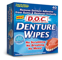 Denture wipes 